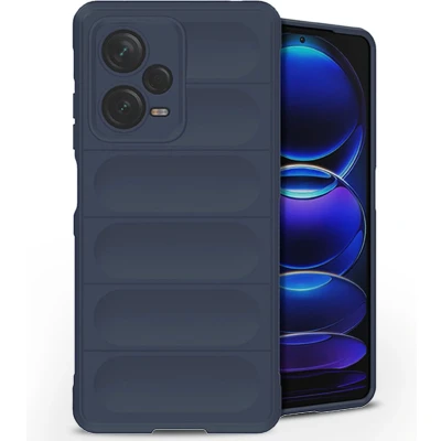 Afbeelding van iMoshion Hoesje Geschikt voor Xiaomi Redmi Note 12 Pro Plus Siliconen EasyGrip Backcover Donkerblauw