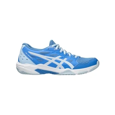 Afbeelding van Asics Gelrocket 11 Volleybalschoenen, Dames, Maat: 37.5, Blue coast/white Textiel/ synthetisch