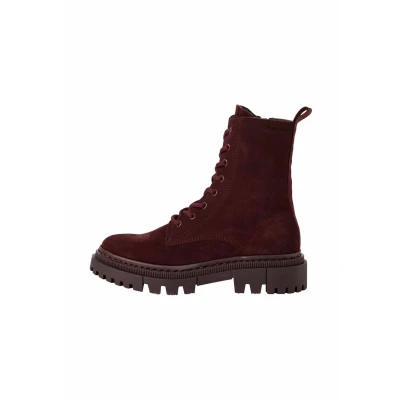 Afbeelding van Tamaris Bottines plates en dentelle pour femme 1 25276 41 merlot, 42 EU, EU