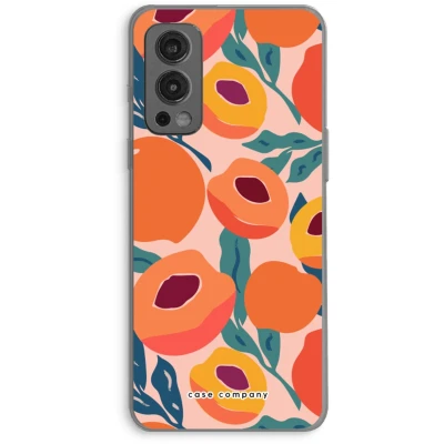 Afbeelding van Case Company® hoesje geschikt voor OnePlus Nord 2 5G Perzik Soft Cover Telefoonhoesje Bescherming aan alle Kanten en Schermrand