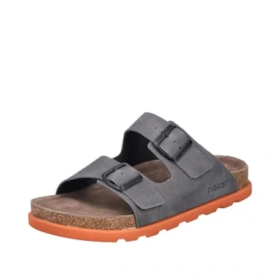 Afbeelding van Rieker Bendigo Muiltjes, Heren, Maat: 44, Gris Leer
