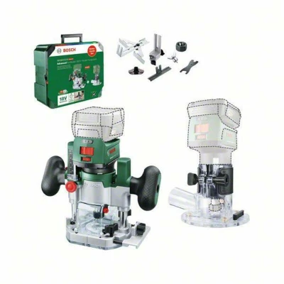 Afbeelding van Bosch Home and Garden AdvancedTrimRouter 18V 8 Combi Set 06039D5002 2 in 1 accukant en bovenfreesmachine