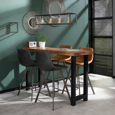Afbeelding van Hoyz Bartafel Boomstam 150cm breed 4 Personen 50x150x92