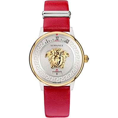Afbeelding van Versace Medusa Icon VEZ200121 Horloge Leer Rood Ø 38 mm
