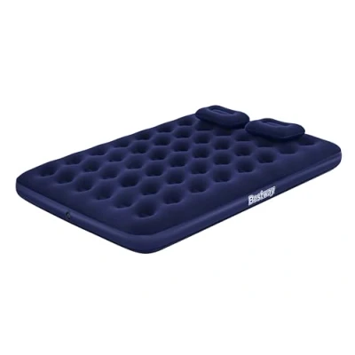 Afbeelding van Bestway Dubbele Matras met Opblazer en Kussens 203x152x22 cm Opblaasbaar Camping 67374