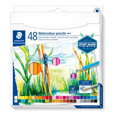 Afbeelding van aquarel kleurpotloden set 48 st DJ