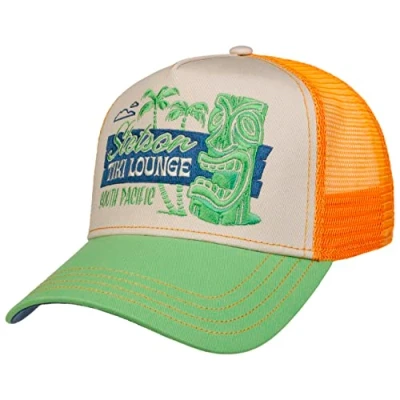 Afbeelding van Stetson Tiki Lounge Trucker Pet Groen Oranje