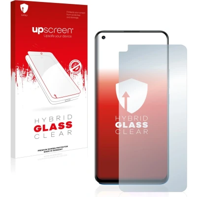 Afbeelding van upscreen Scratch Shield gepantserde glasfolie (1 Stuk, realme 8), Smartphone beschermfolie, Transparant