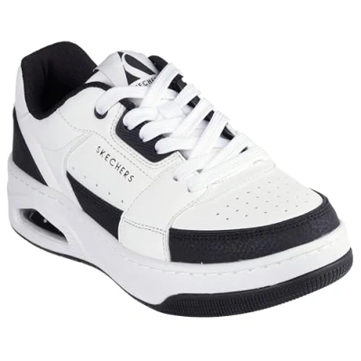 Afbeelding van Skechers UNO Court Sneakers laag, Dames, Maat: 38, White/black Leer