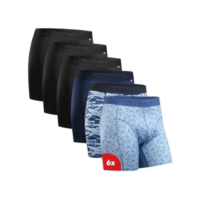 Afbeelding van Danish Endurance Sport 6 PACK Onderbroeken, Heren, Maat: 3XL, Blue