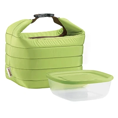 Afbeelding van Guzzini On the Go Thermotas + 1 schaal Groen