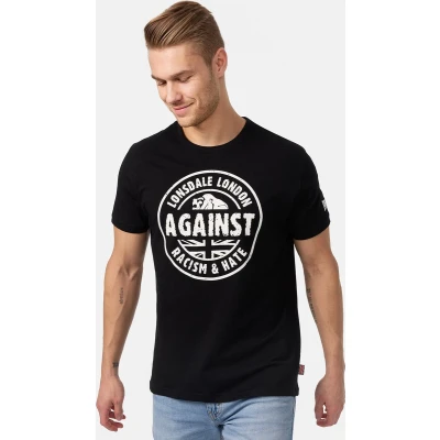 Afbeelding van Lonsdale London Against Racism Heren T shirt zwart S