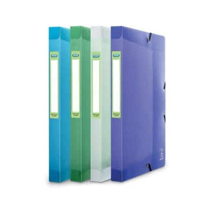 Image de Elba 64920 Boîte Classement Polypropylène 2Nd Life Dos 240 x 320mm Plastique Assorties