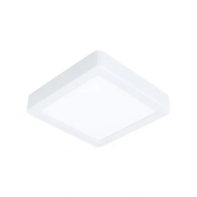 Afbeelding van EGLO LED plafondlamp Fueva 5, L x B 16 cm, 1 lichtpunt, moderne opbouwlamp van staal met een kunststof lichtoppervlak, in wit, neutraal wit