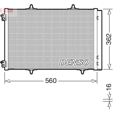 Afbeelding van DENSO DCN07061 Condensor Airco Met droger R 134a