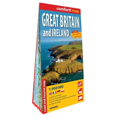 Image de Grande Bretagne et Irlande 1/950.000 (carte grand format laminée)