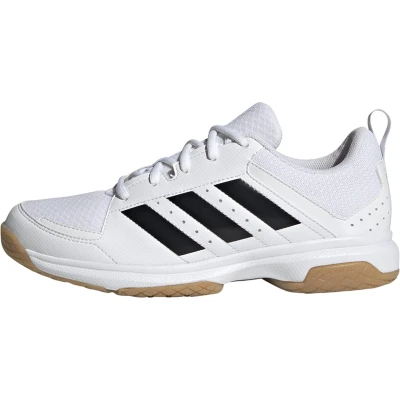 Afbeelding van adidas Performance Ligra Volleybalschoenen, Dames, Maat: 38 2/3, Footwear white/core black Textiel/ synthetisch