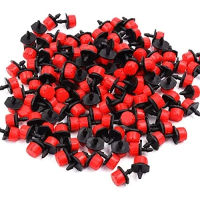 Afbeelding van Irrigatiedruppels, 100 stuks, verstelbare sproeiers, druppelirrigatiesysteemsets, Micro Flow Drip Head Irrigatie, vernevelingssproeiers