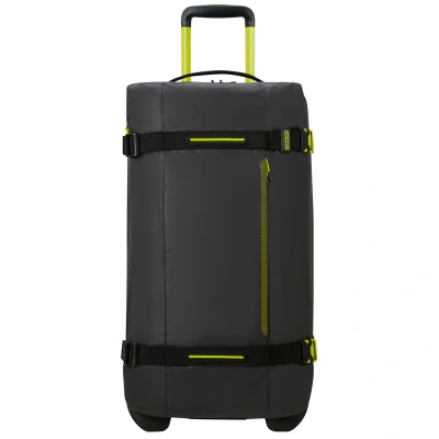 Afbeelding van American Tourister Urban Track Duffle/Wheels M Coated black/lime Reistas