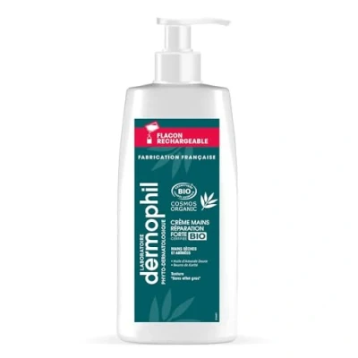 Afbeelding van Dermophil Indien Organic Herstellende Handcrème 200 ml