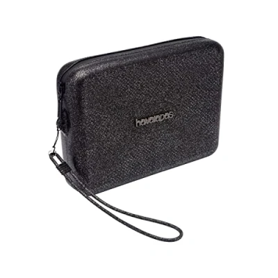 Afbeelding van Havaianas Beach Necessaire Glitter Toilettas, Maat: One Size, Black