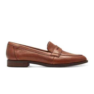 Afbeelding van Tamaris Instappers, Dames, Maat: 39, Cognac Leer