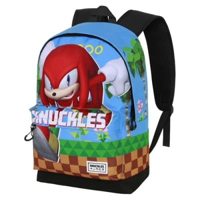 Afbeelding van Karactermania Sonic The Hedgehog SEGA Knuckles Run HS FAN 2.2 Rugzak Handbagage Backpack met trolley bevestiging Rugtas