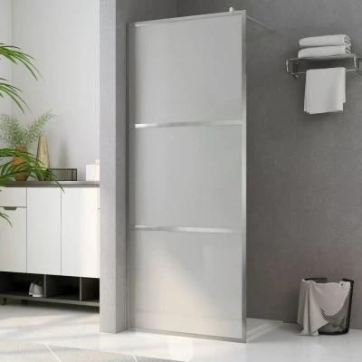 Afbeelding van Inloopdouchewand mat 100x195 cm ESG glas
