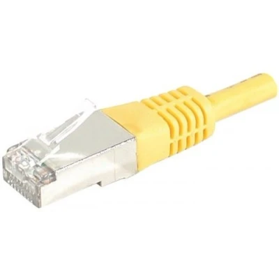 Afbeelding van Exertis Connect Patchkabel S/FTP (PIMF), CAT.6A EIA/TIA, Klasse EA, geel, 3,0 m met bijzonder smalle knie (S/FTP, CAT6a, 3 m), Netwerkkabel