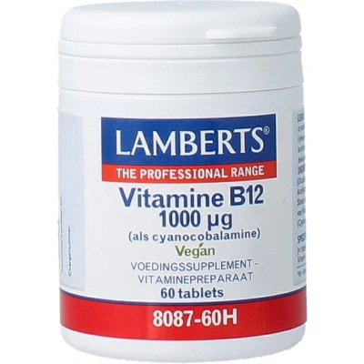 Afbeelding van Lamberts Vitamine B12 1000µ 60 Tabletten Vitaminen