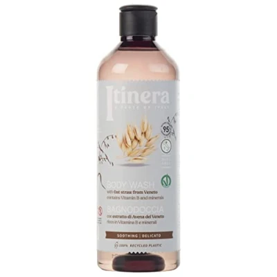 Afbeelding van ITINERA Kalmerende bodywash met haver uit Veneto, 95% natuurlijke ingrediënten, 370 ml (1 stuk)