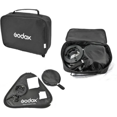 Afbeelding van Godox S Type Bowens Mount Flash Bracket with Softbox Kit (19.7 x 19.7&quot;)