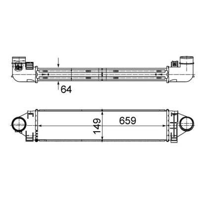 Afbeelding van MAHLE ORIGINAL CI 499 000S Intercooler LAND ROVER: Discovery Sport, Range Rover Evoque, Freelander 2 Off Road