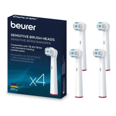 Afbeelding van Beurer TB 30/TB 50 Elektrische tandenborstel Opzetborstel Navulset Sensitive 4 Stuks Nieuw 2024