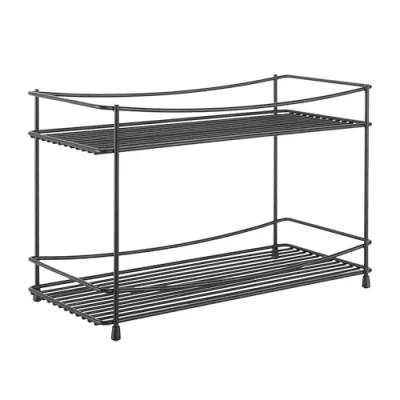 Afbeelding van Metaltex Oregano Kruidenrek 2 Etages Mat Zwart/Metaal