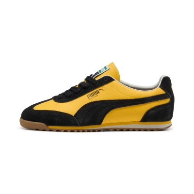 Afbeelding van Puma Arizona Retro Unisex Sneakers laag, Maat: 48.5, Yellow sizzle/black Leer