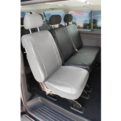 Afbeelding van WALSER 11457 Stoelhoes Zwart Kunstleer, Polyester Achter VOLKSWAGEN: Transporter 5, 5 Bus