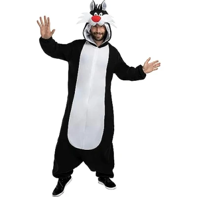 Afbeelding van FUNIDELIA Sylvester de kat kostuum Looney Tunes Maat: L XL