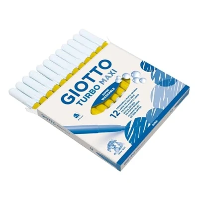 Afbeelding van Giotto F456003 Turbo Maxi Marker, Donkergeel, 12 stuks