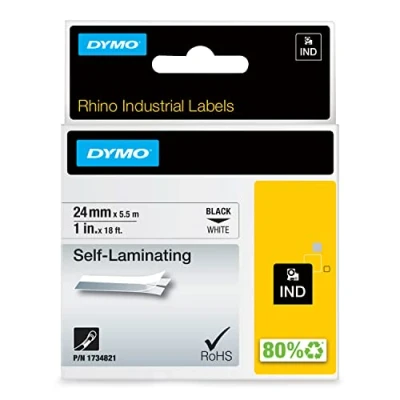 Afbeelding van Dymo 1734821 (S0773860) Tape Zwart op wit (24 mm)
