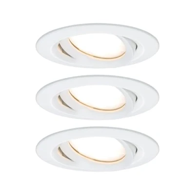 Afbeelding van Paulmann Inbouwlamp voor badkamer Set van 3 stuks 18 W Wit (mat)