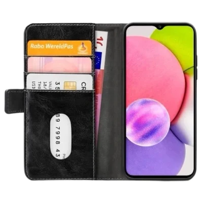 Afbeelding van Mobilize PU leer Book Case Zwart Samsung Galaxy A03s