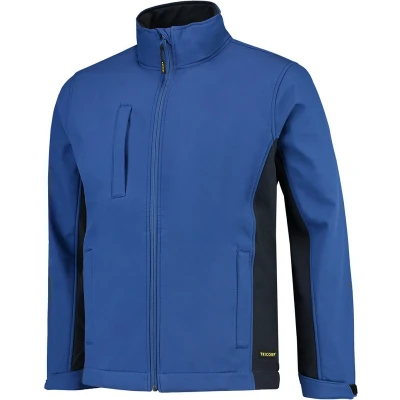 Afbeelding van Tricorp Softshell Jack Bi Color Blauw/Marine Maat 3XL