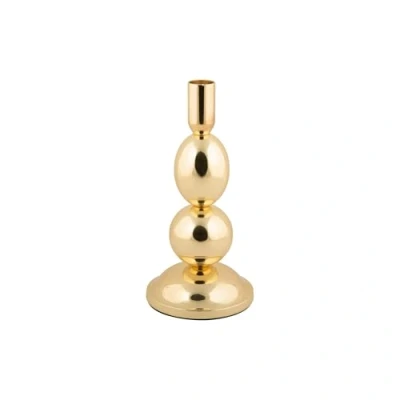 Afbeelding van Present Time Kandelaar Dazzle Medium Goud Ø10cm Scandinavisch