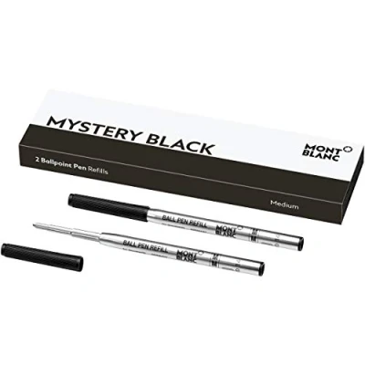 Afbeelding van Montblanc Mystery Black 116190 balpenvulling M 2 x zwart vulling