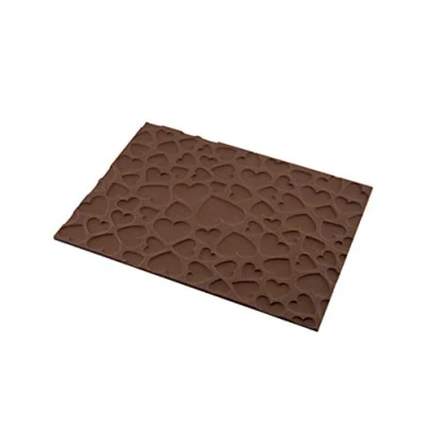 Afbeelding van silikomart 23.072.77.0065 Decoratietapijt Magic Love, siliconen, bruin, 25 x 18,5 0,6 cm