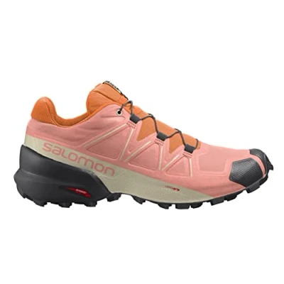 Afbeelding van SALOMON Sense Feel W Trailschoenen voor dames, Blooming Dahlia Black Vibrant Oranje