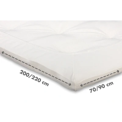 Afbeelding van Beter Bed Select Hoeslaken Jersey topper 160 x 200/210/220 cm off white