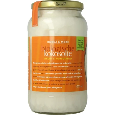 Afbeelding van Omega &amp; More Kokosolie Extra Virgin Eko 1000ml
