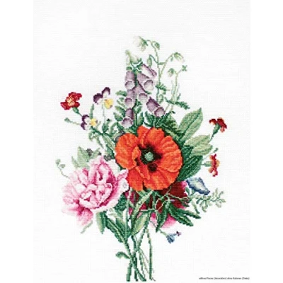Afbeelding van Borduurpakket KLAP EN PIOENROZEN LUCA S 19 x 26 cm
